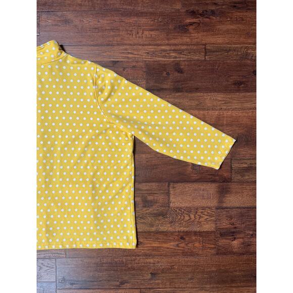 Vintage Lightweight Jacket Yellow White Polka Dots 3X-Large Quacker Factory - Picture 8 of 10